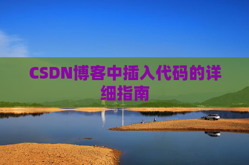 CSDN博客中插入代码的详细指南